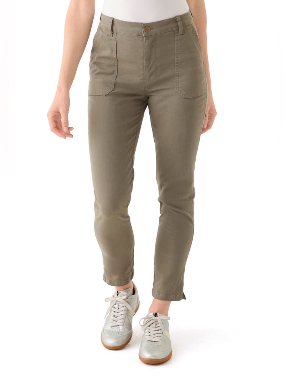 PHILOSOPHY By REPUBLIC Olive Cropped Utility Pants.
